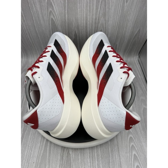 Adidas Adizero Evo SL NC State Wolfpack Mens Size 11.5 White Red Running Shoes